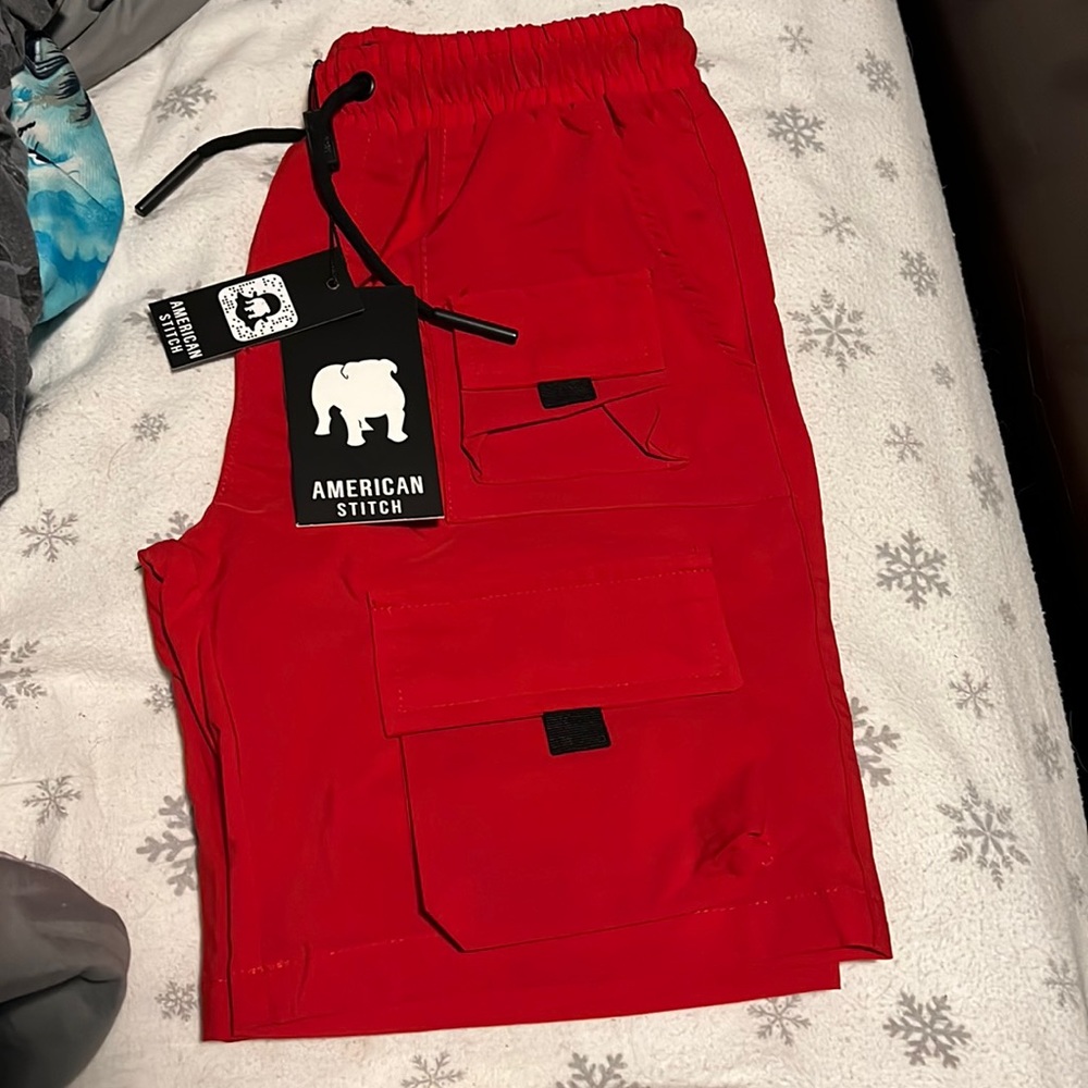 American stitch cargo shorts